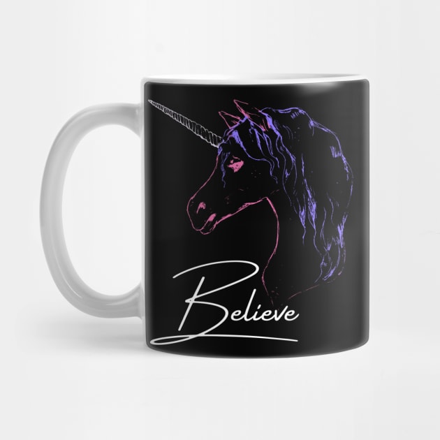 I Still Believe in Unicorns Print by thepinecones